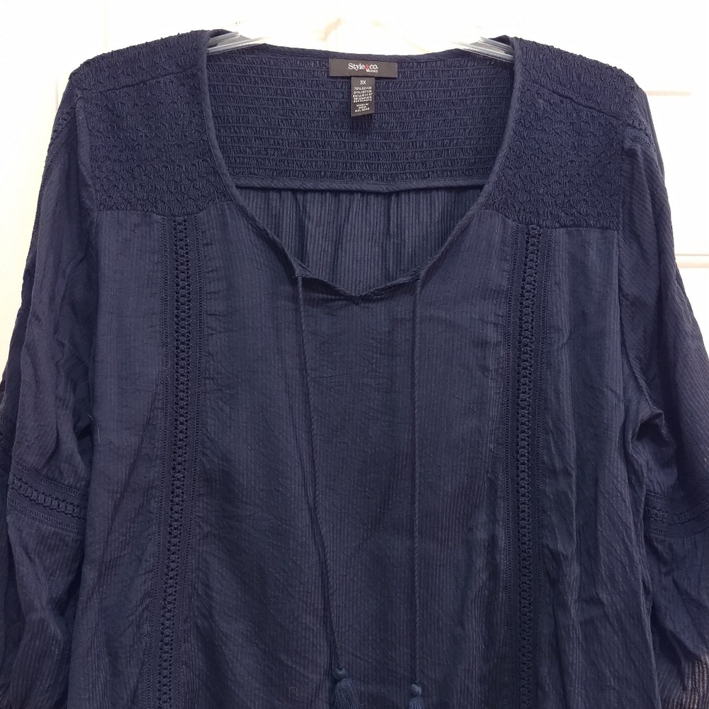Style & Co pheasant top